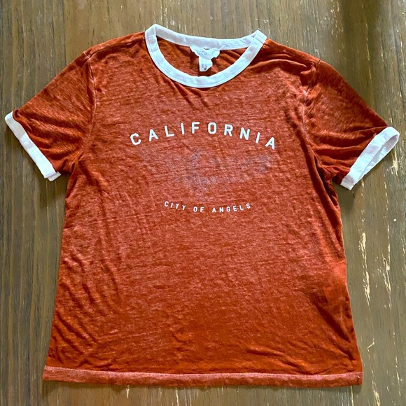 Forever 21 Tops - Forever 21 California orange tee